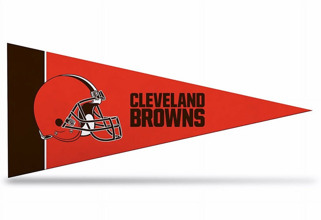 Browns Mini Pennant - 1 Pennant - Licensed By Rico, 4" x 9"